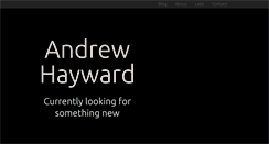 Desktop Screenshot of andrewhayward.net